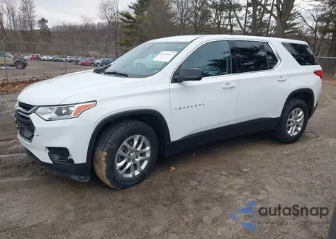 2021 Chevrolet Traverse Awd Ls из США, поврежденный, VIN 1GNEVFKW4MJ224052